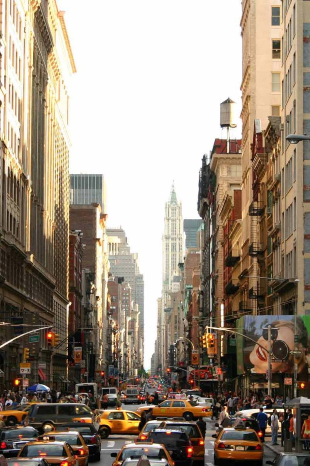 Fondo de pantalla New York Streets 640x960