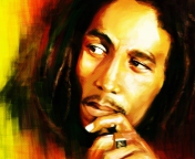 Screenshot №1 pro téma Bob Marley Painting 176x144