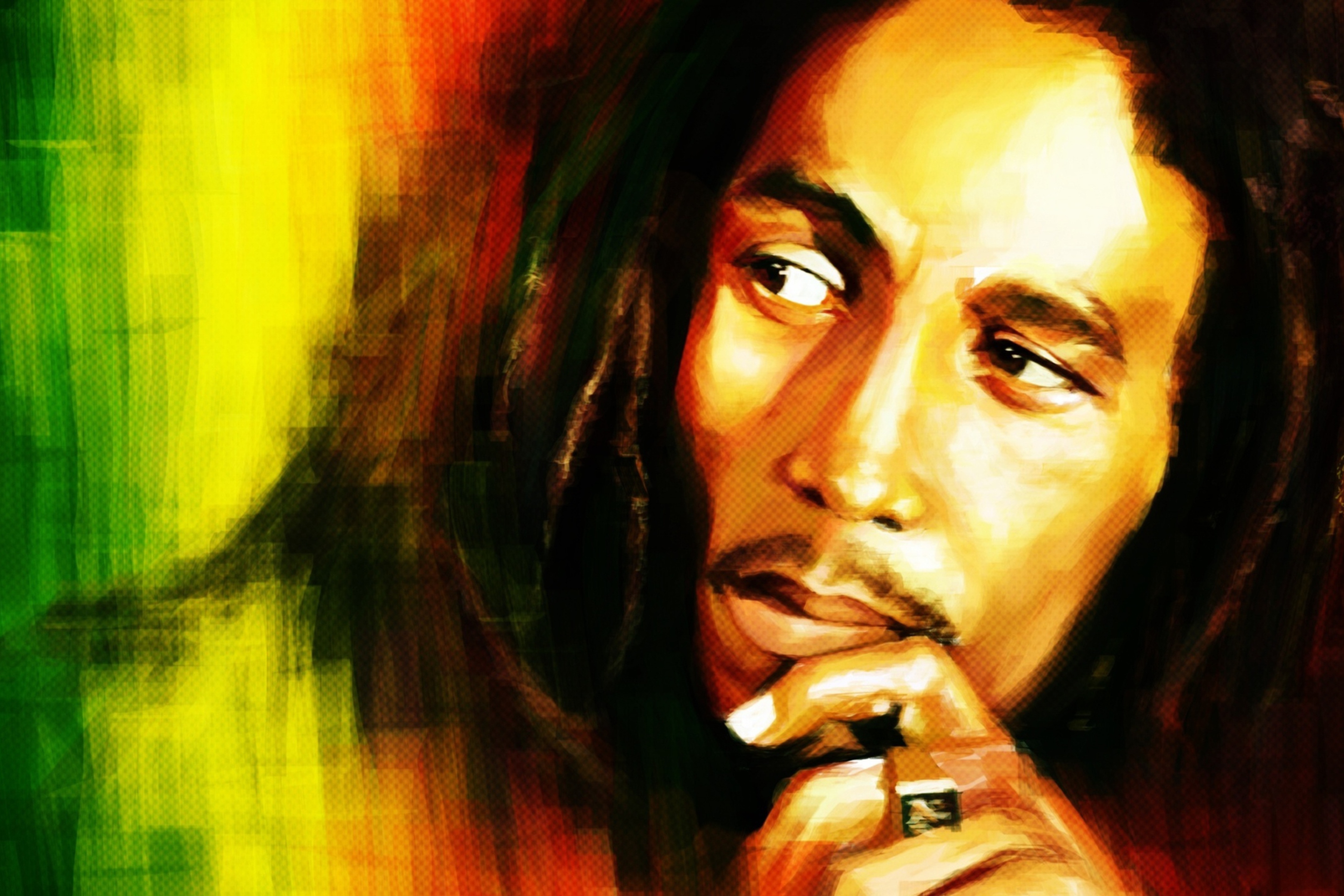 Bob Marley Painting wallpaper 2880x1920