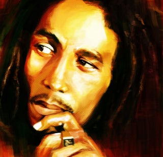 Bob Marley Painting Wallpaper for 2048x2048