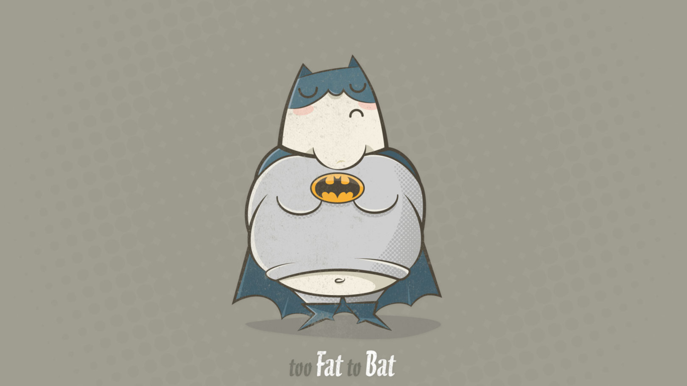 Screenshot №1 pro téma Fat Batman 1366x768