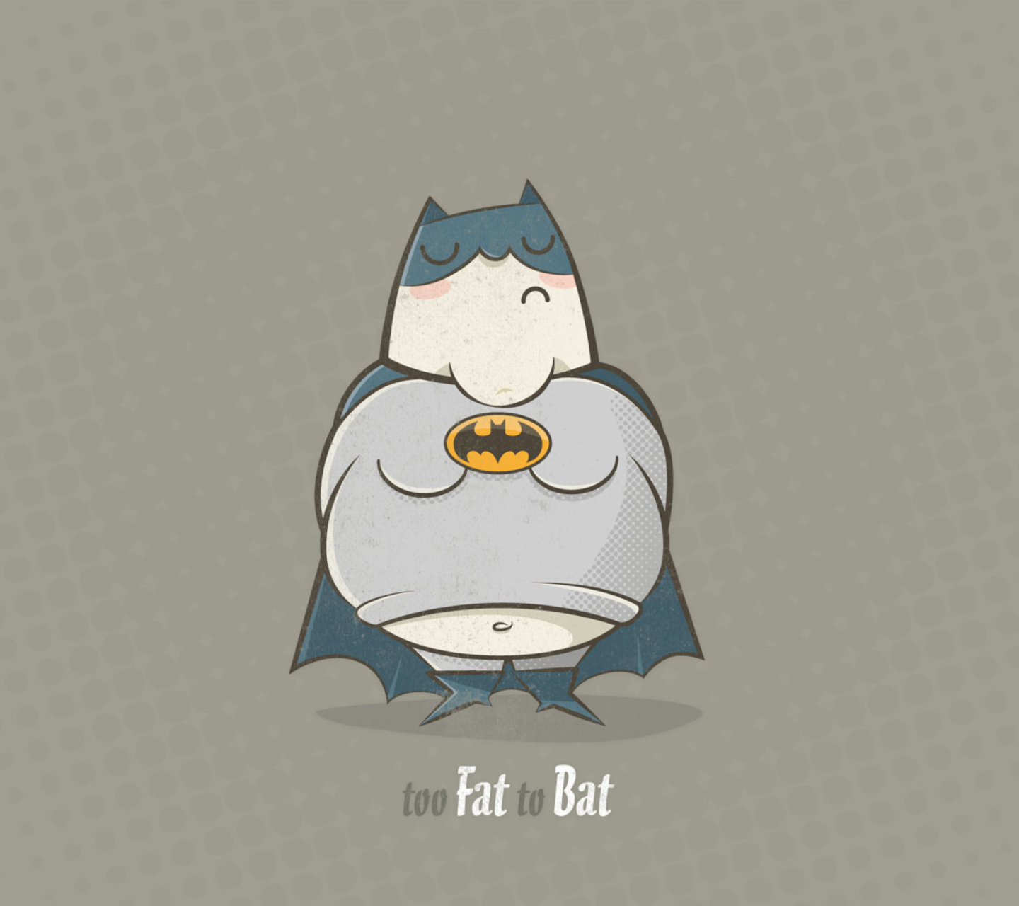 Das Fat Batman Wallpaper 1440x1280