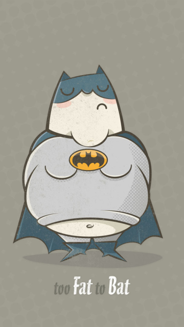 Fondo de pantalla Fat Batman 360x640