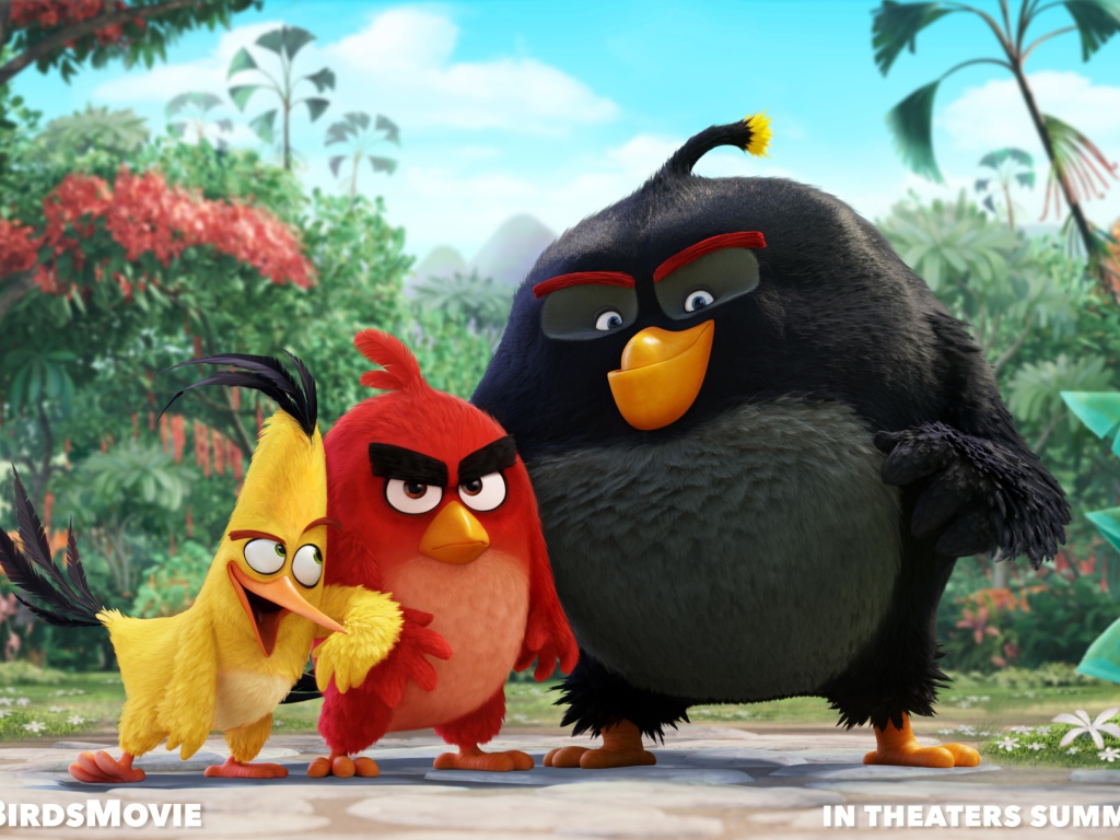 Обои Angry Birds the Movie 2015 Movie by Rovio 1024x768