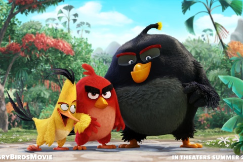 Fondo de pantalla Angry Birds the Movie 2015 Movie by Rovio 480x320
