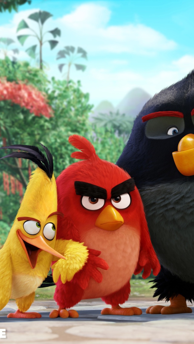 Sfondi Angry Birds the Movie 2015 Movie by Rovio 640x1136