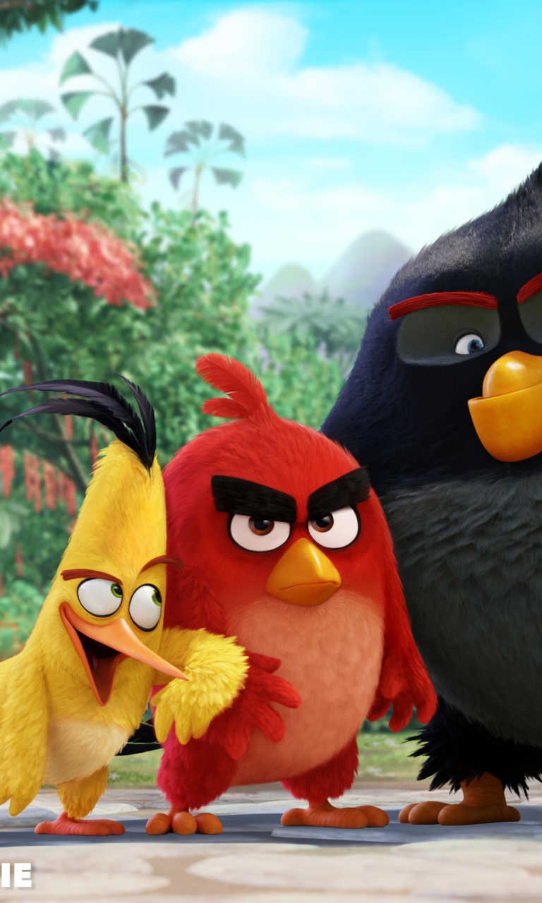 Sfondi Angry Birds the Movie 2015 Movie by Rovio 768x1280
