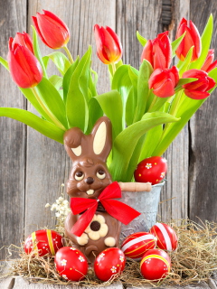 Screenshot №1 pro téma Chocolate Easter Bunny 240x320