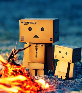 Free Danbo Warming Fire Picture for 2048x2048