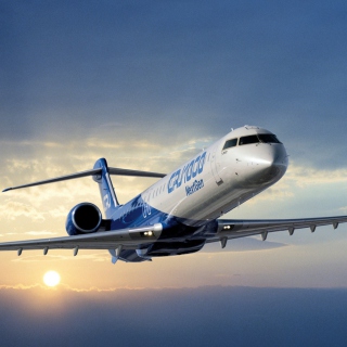 Kostenloses Bombardier Crj 1000 Aircraft Wallpaper für iPad