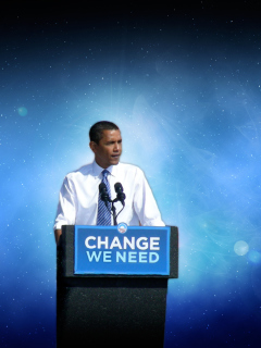 Das USA President Barack Obama Wallpaper 240x320