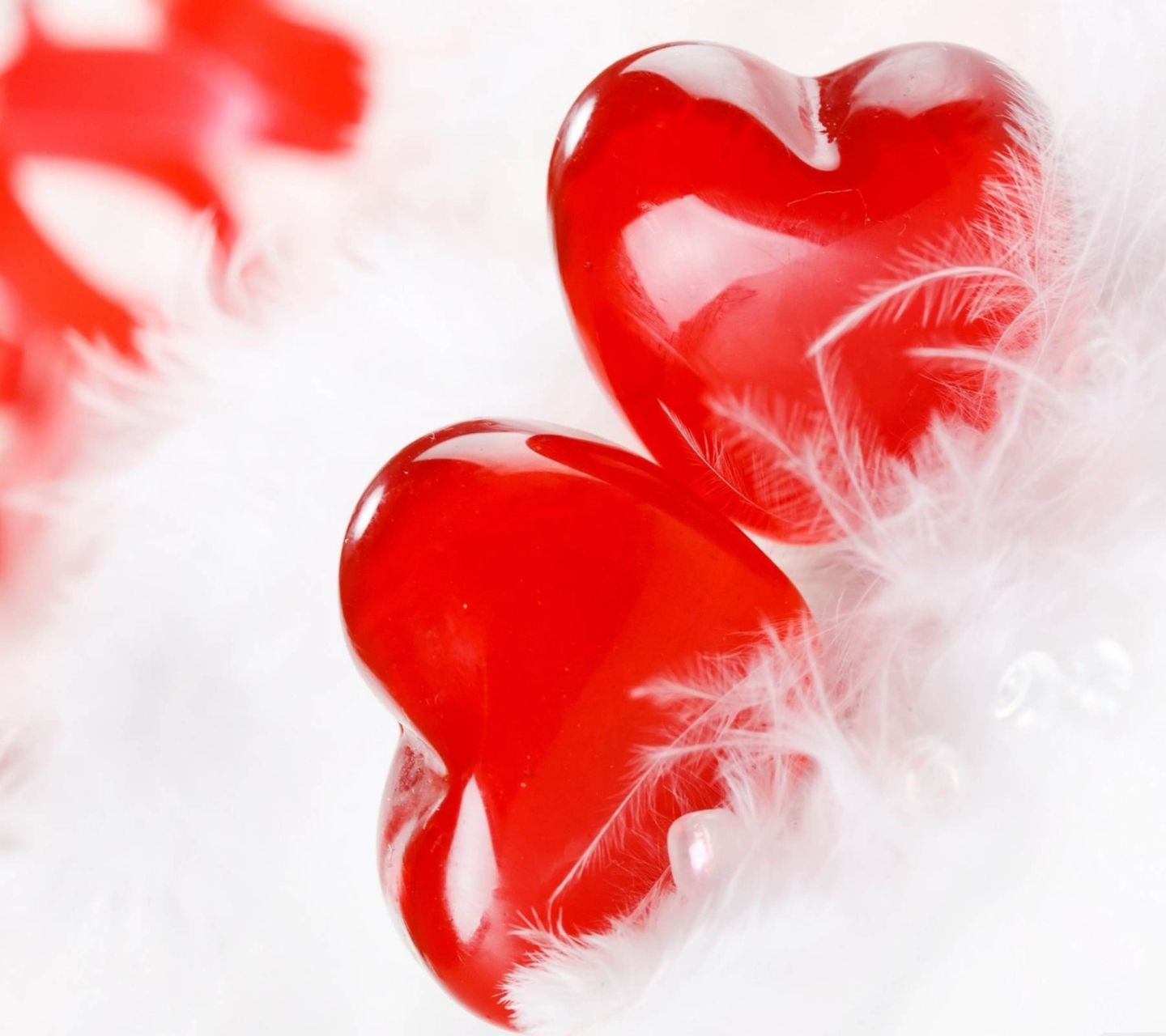 Обои Red Hearts 1440x1280