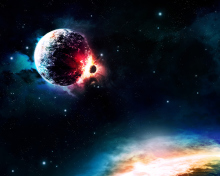 Screenshot №1 pro téma Planet Collision 220x176