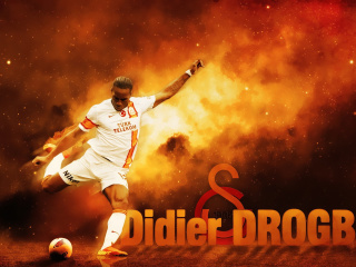 Обои Didier Drogba 320x240