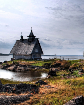 Old small house on the rocky river shore - Fondos de pantalla gratis para Nokia Lumia 1020