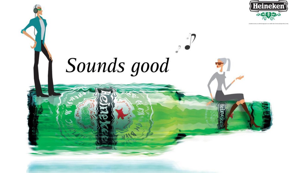 Sfondi Heineken, Sounds good 1024x600