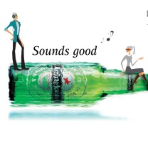 Обои Heineken, Sounds good 208x208