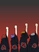 Screenshot №1 pro téma Naruto, Itachi, Sasori, Tobi, Deidara with Sharingan Logo 132x176