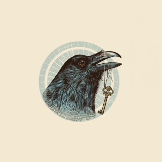 Raven Drawing - Obrázkek zdarma pro iPad mini