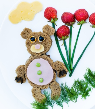 Happy Breakfast Bear - Obrázkek zdarma pro iPhone 6 Plus