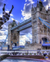 Das Tower Bridge in London Wallpaper 176x220