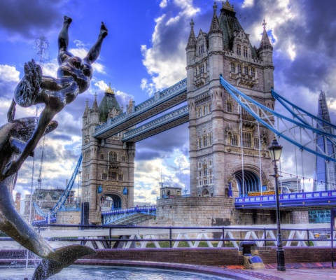 Das Tower Bridge in London Wallpaper 480x400