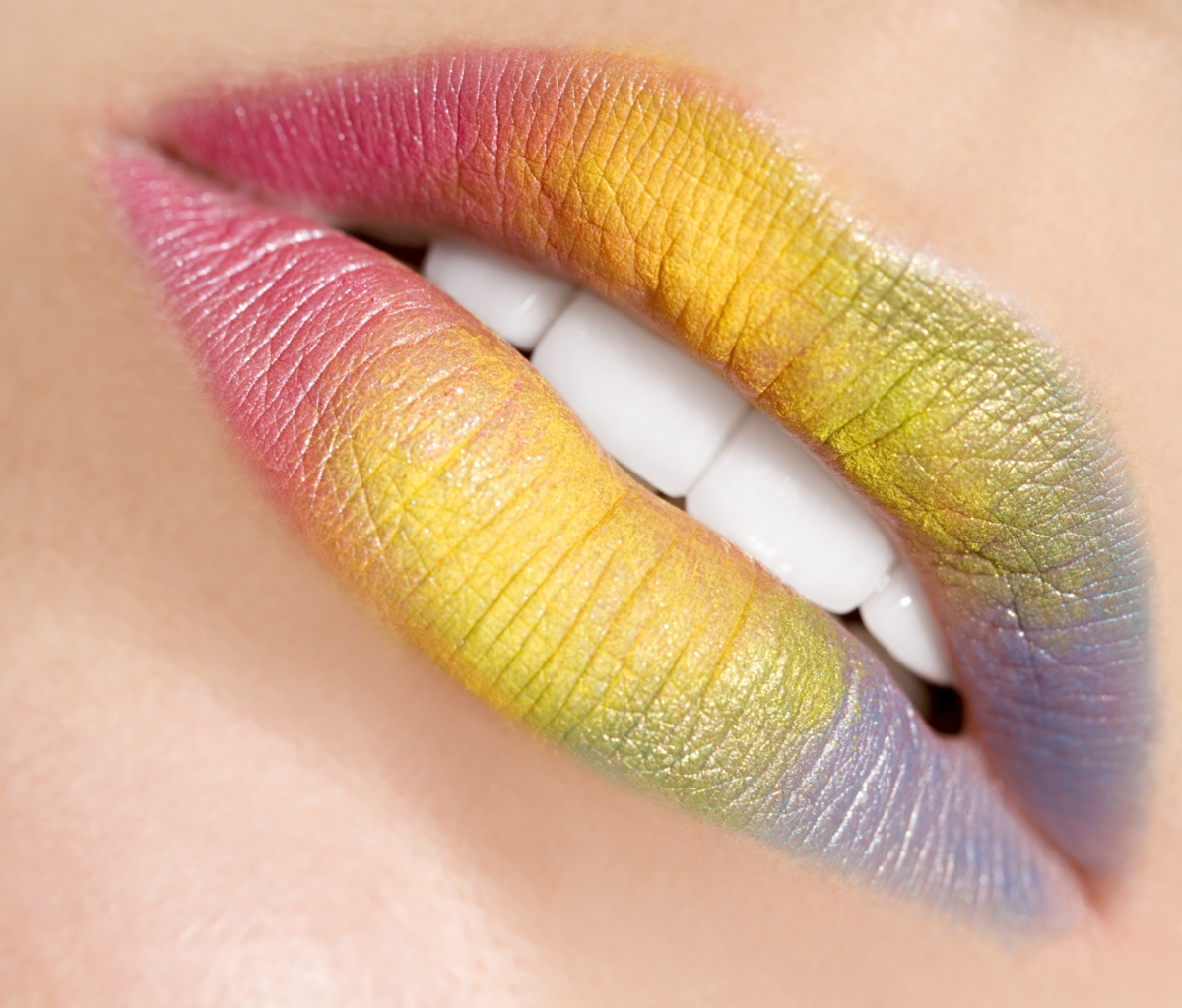 Das Rainbow Lips Wallpaper 1200x1024