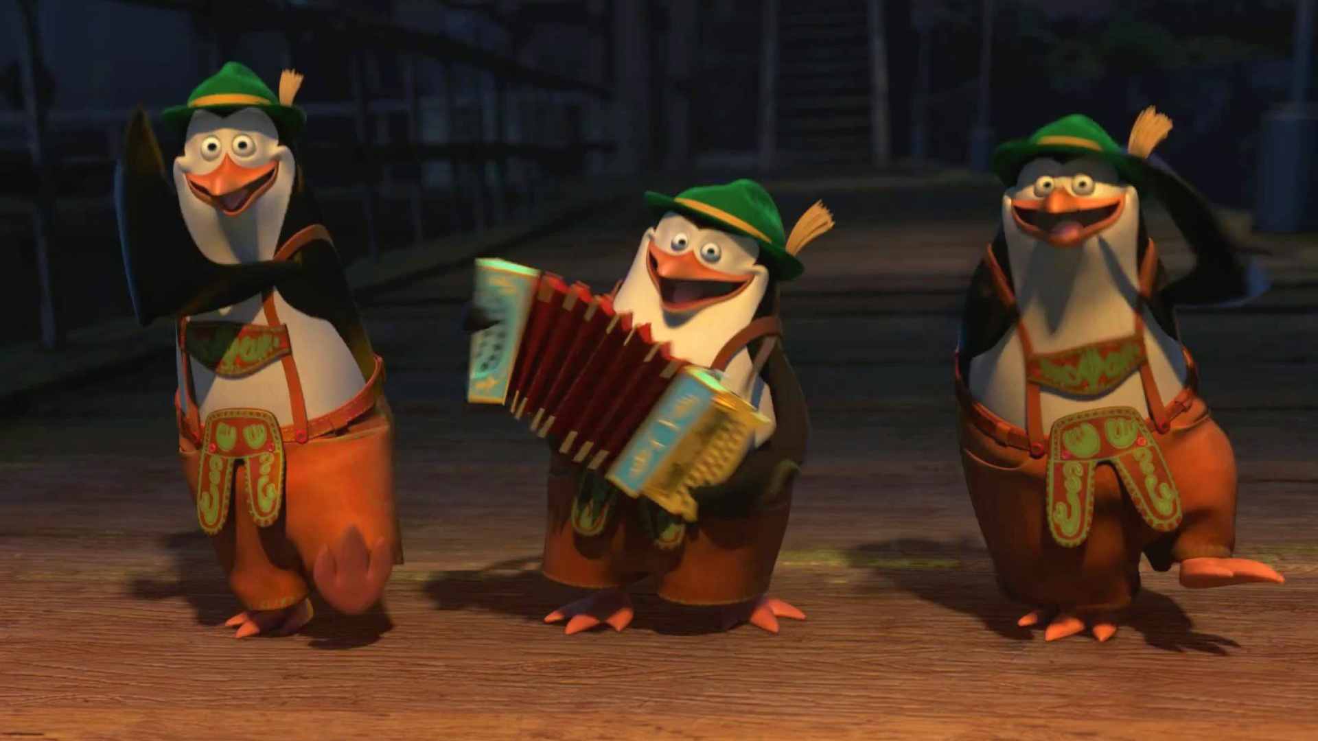 Skipper, Kowalski, and Rico, Penguins of Madagascar wallpaper 1920x1080