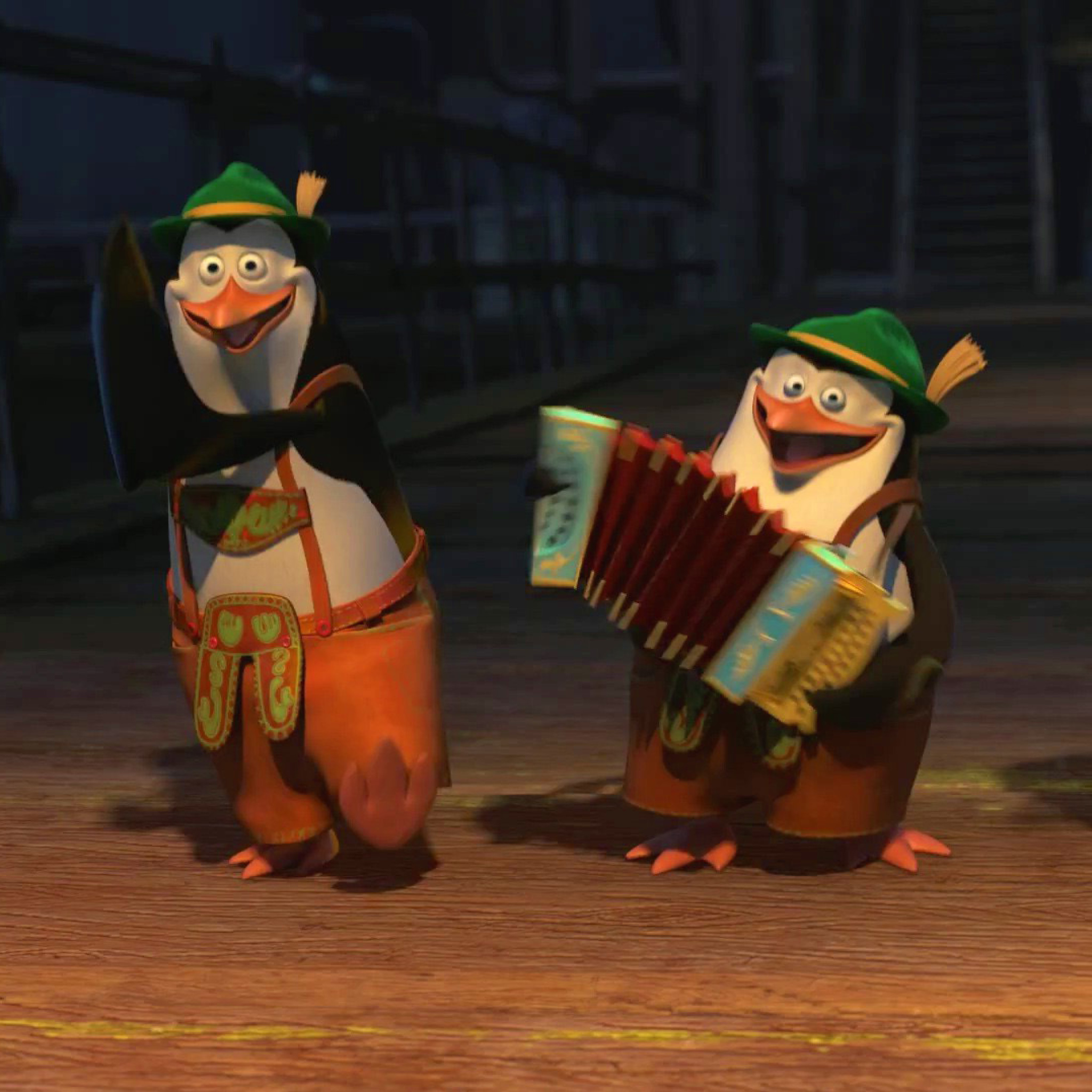 Skipper, Kowalski, and Rico, Penguins of Madagascar wallpaper 2048x2048