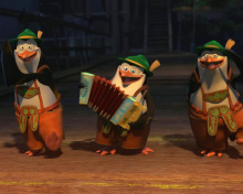 Fondo de pantalla Skipper, Kowalski, and Rico, Penguins of Madagascar 220x176