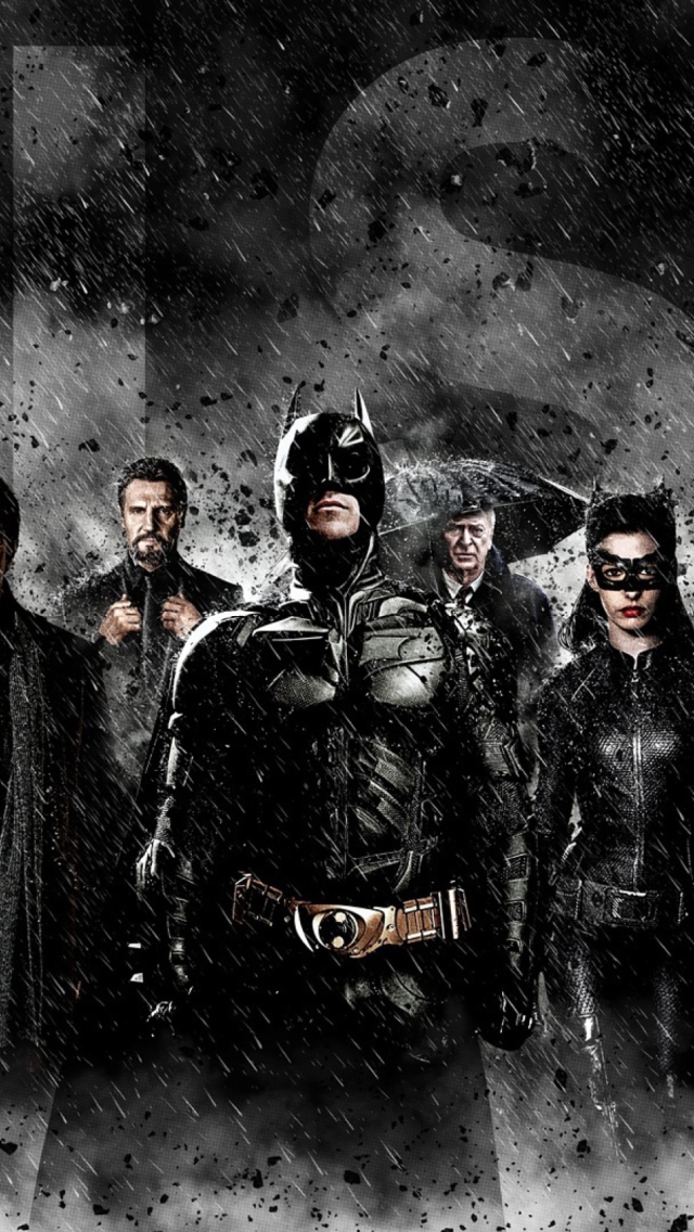 Das Batman - The Dark Knight Rises Wallpaper 640x1136