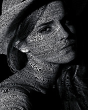 Das Emma Watson Typography Wallpaper 176x220