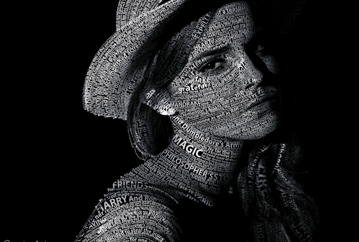 Das Emma Watson Typography Wallpaper