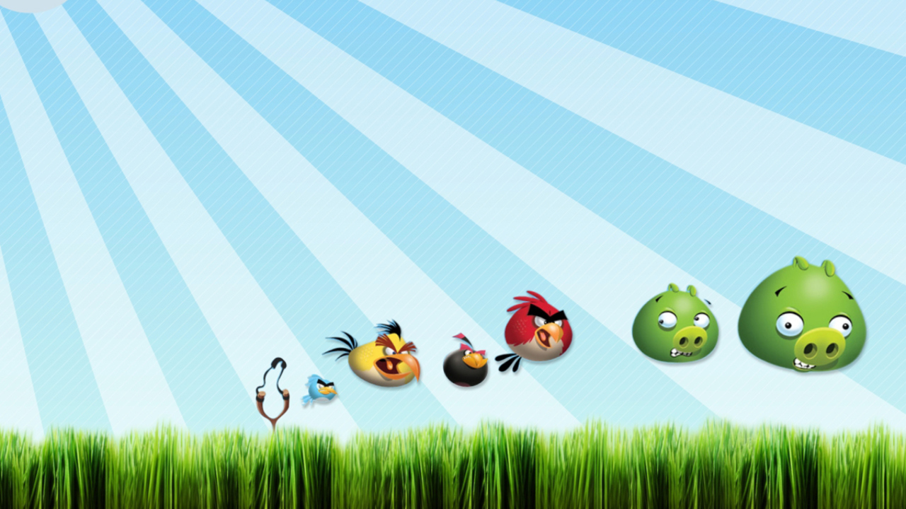 Angry Birds Bad Pigs wallpaper 1280x720