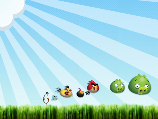 Обои Angry Birds Bad Pigs 320x240