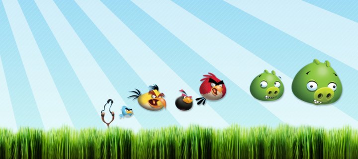 Обои Angry Birds Bad Pigs 720x320