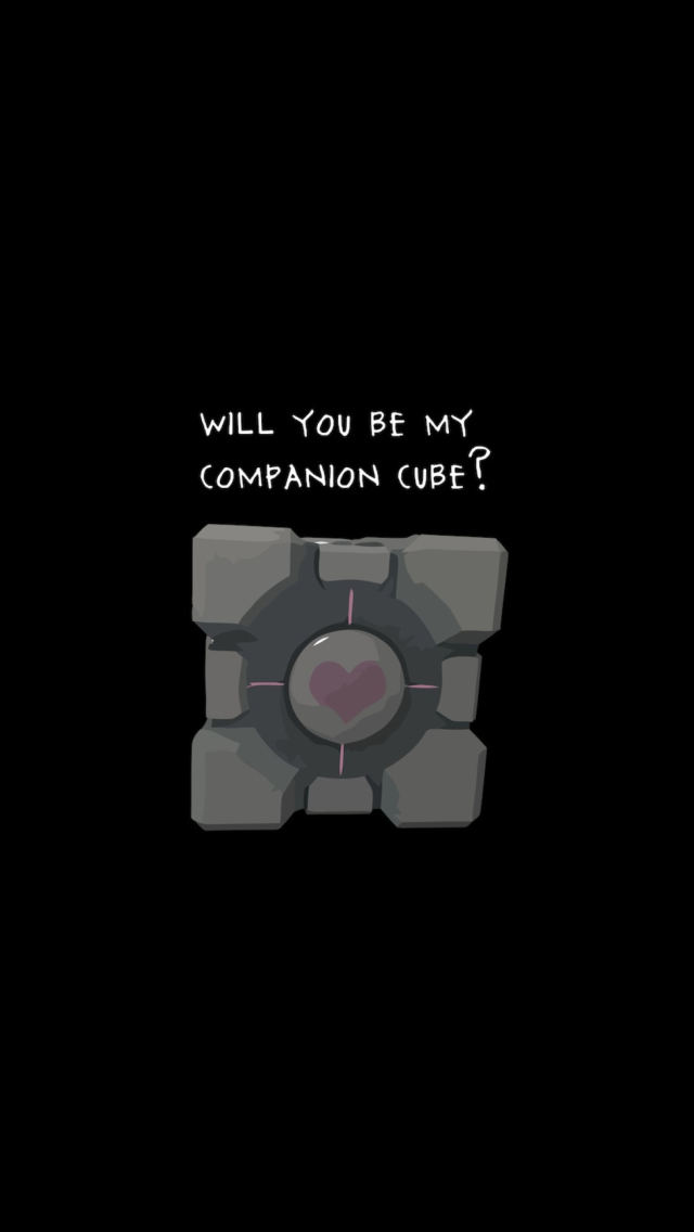 Screenshot №1 pro téma Companion Cube 640x1136