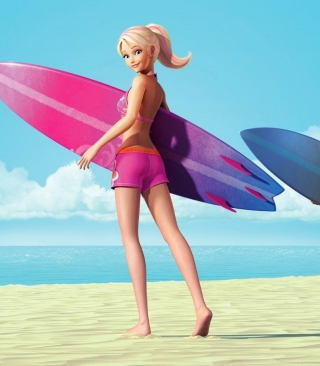 Barbie Surfing - Obrázkek zdarma pro iPhone 4