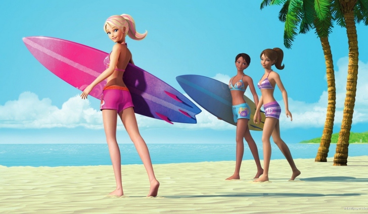 Screenshot №1 pro téma Barbie Surfing