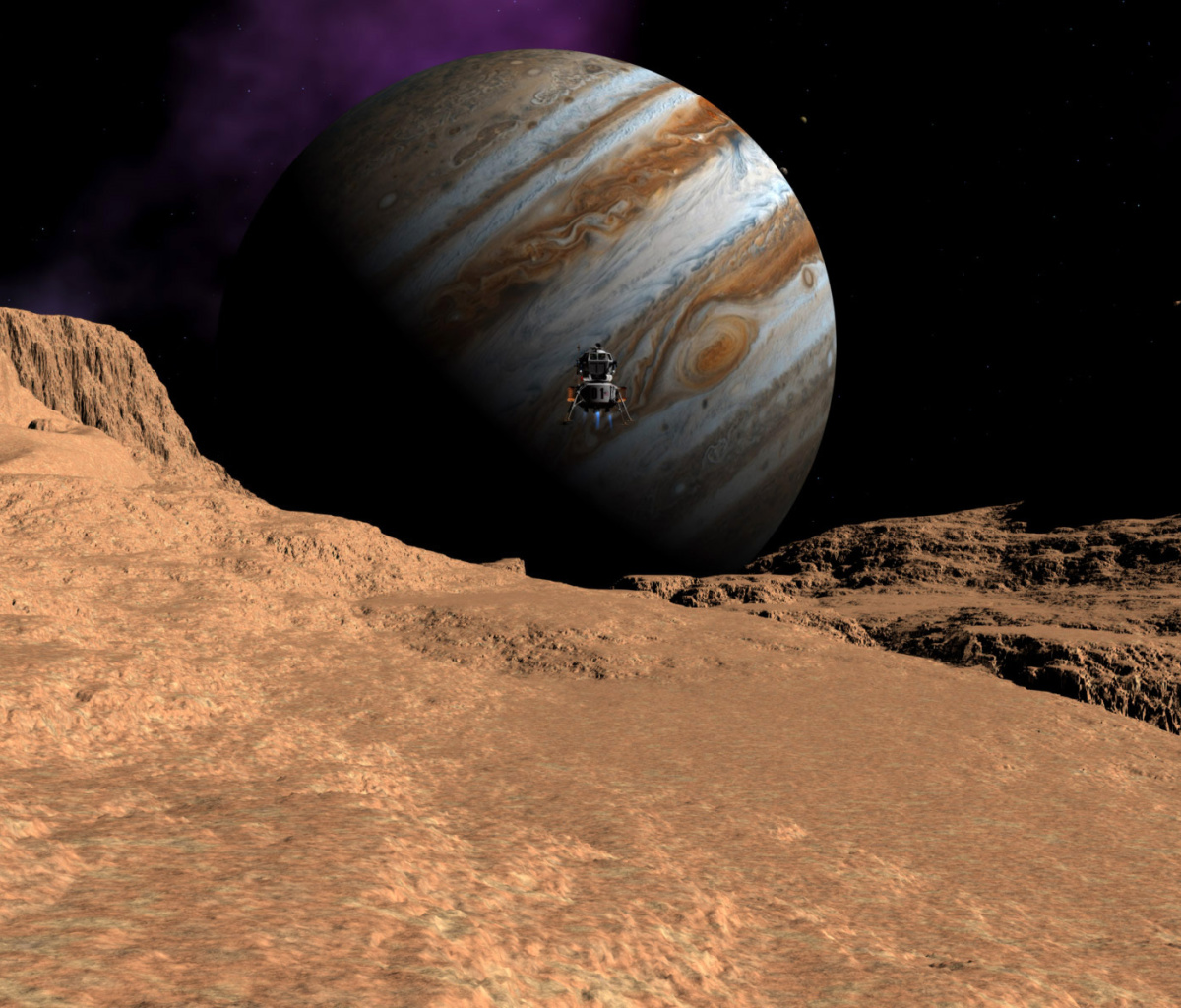 Screenshot №1 pro téma Callisto moon of Jupiter 1200x1024