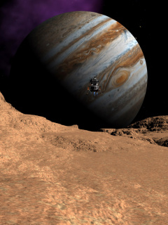 Fondo de pantalla Callisto moon of Jupiter 240x320
