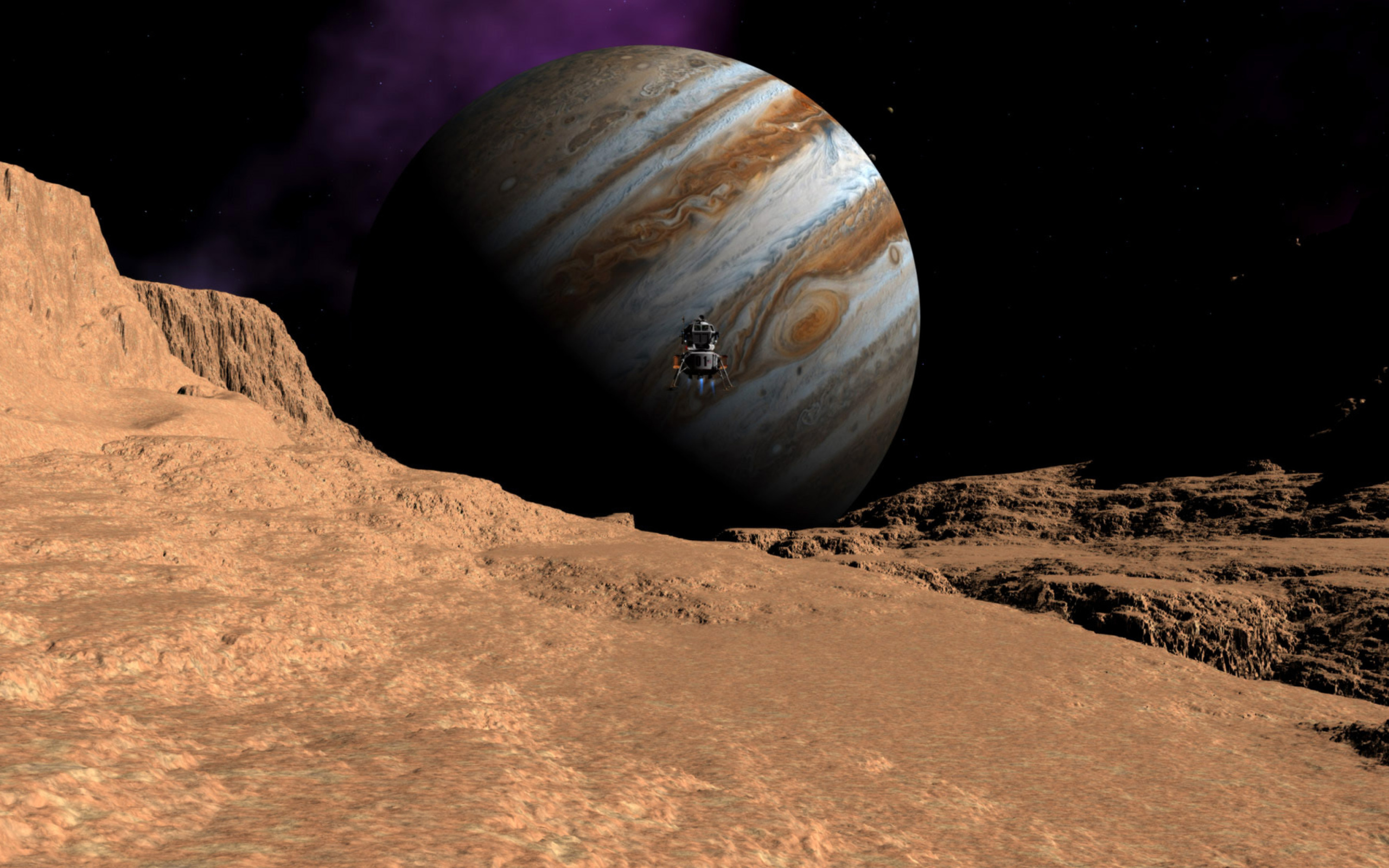 Screenshot №1 pro téma Callisto moon of Jupiter 2560x1600