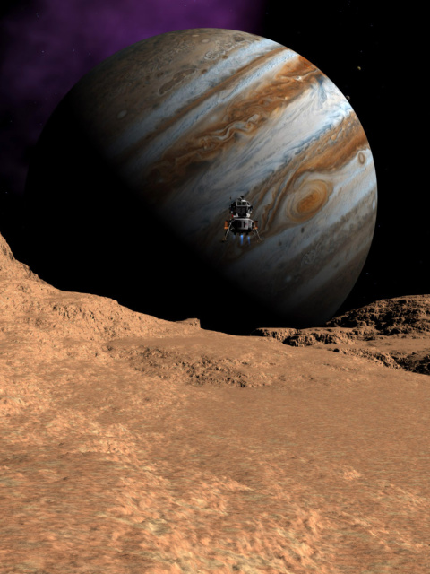 Screenshot №1 pro téma Callisto moon of Jupiter 480x640