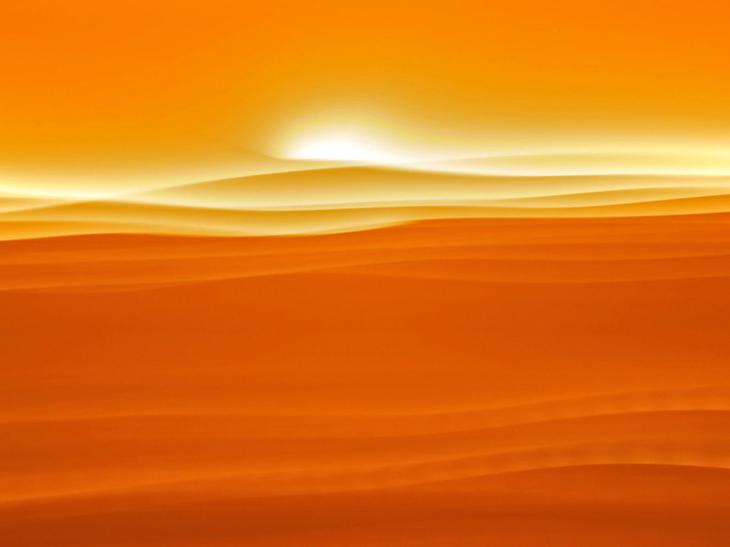 Das Orange Sky and Desert Wallpaper 1024x768