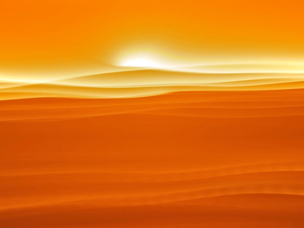 Orange Sky and Desert wallpaper 1280x960