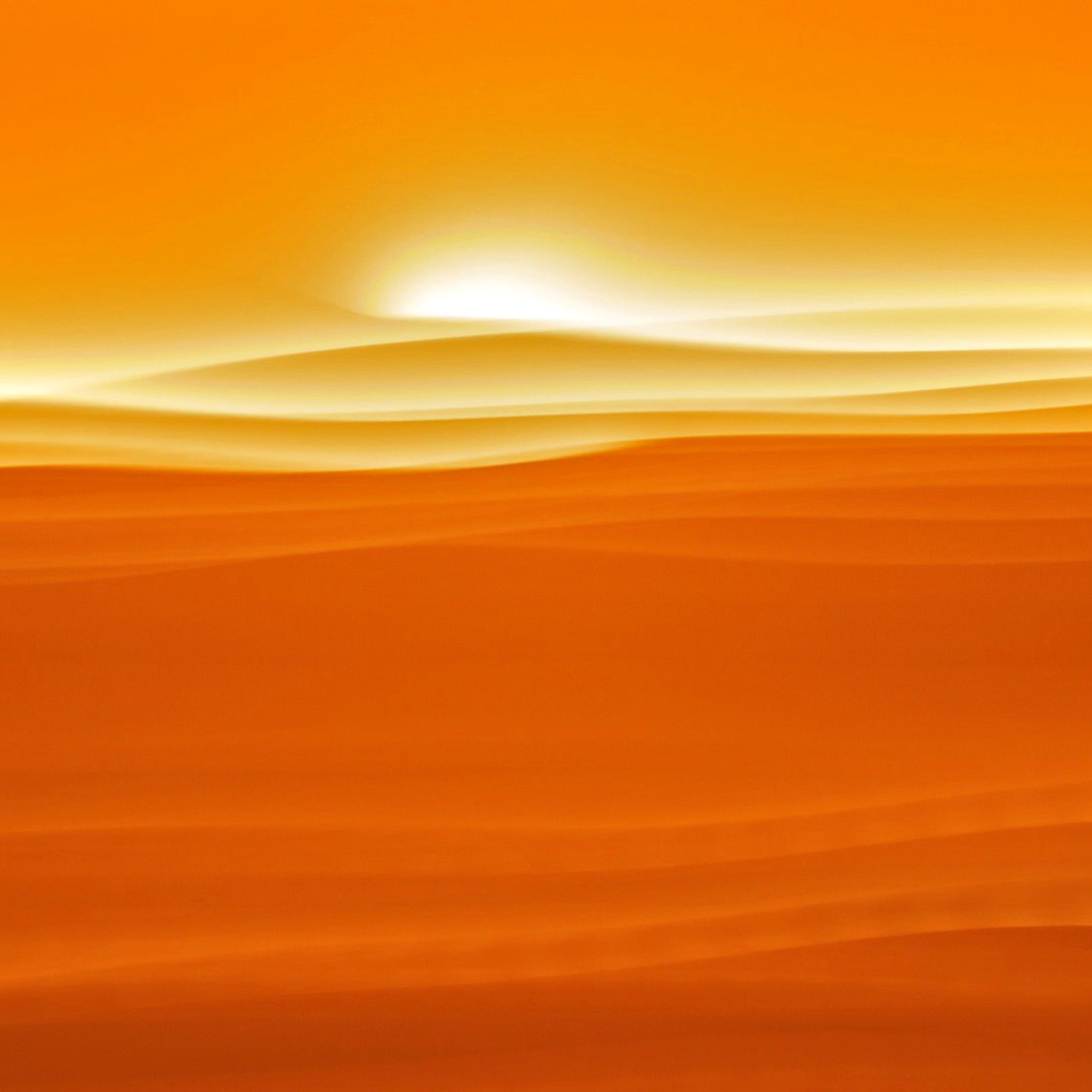 Das Orange Sky and Desert Wallpaper 2048x2048