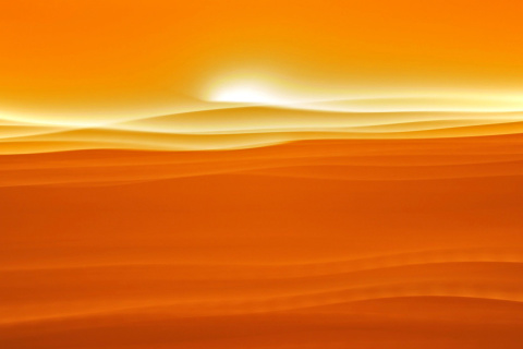 Fondo de pantalla Orange Sky and Desert 480x320