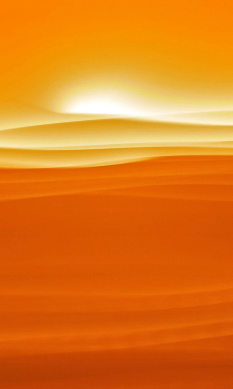 Das Orange Sky and Desert Wallpaper 768x1280