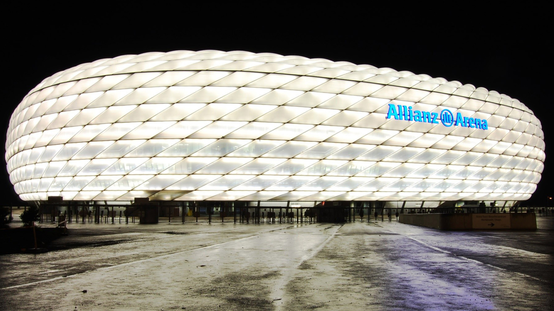 Обои Allianz Arena is stadium in Munich 1920x1080