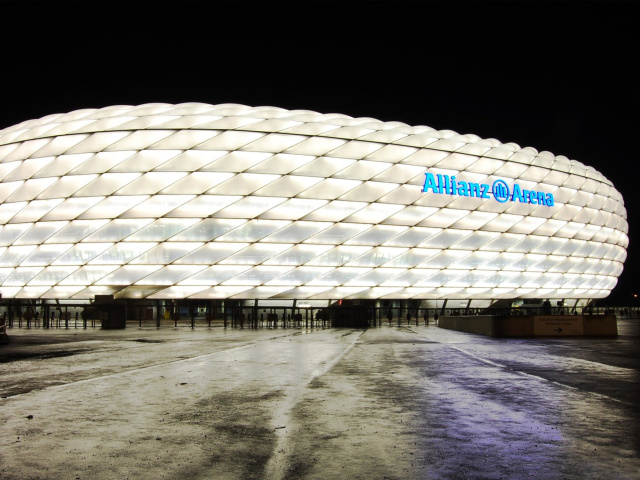 Das Allianz Arena is stadium in Munich Wallpaper 640x480